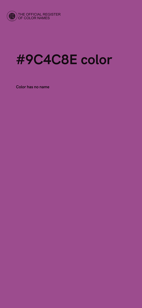 #9C4C8E color image