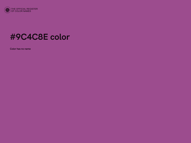 #9C4C8E color image