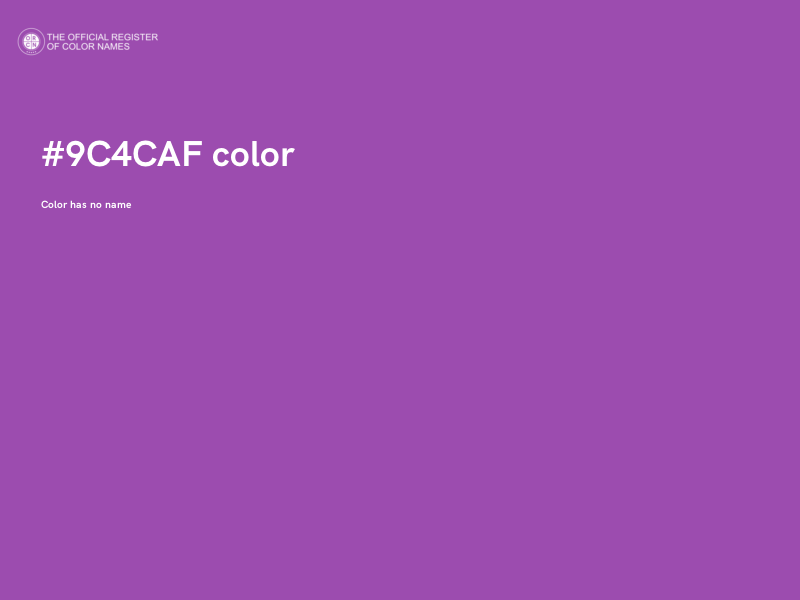 #9C4CAF color image
