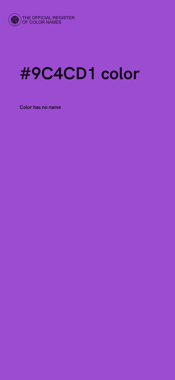 #9C4CD1 color image