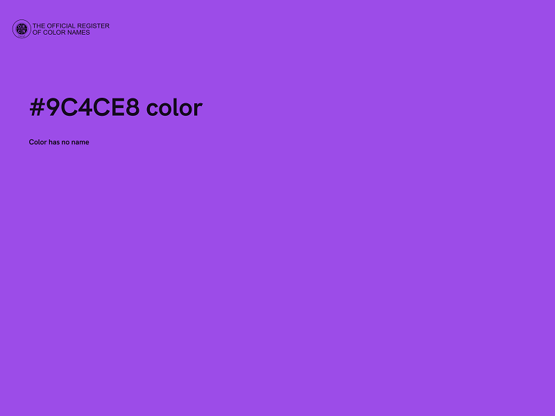 #9C4CE8 color image