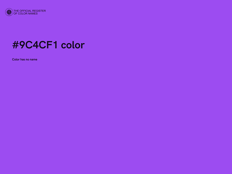 #9C4CF1 color image