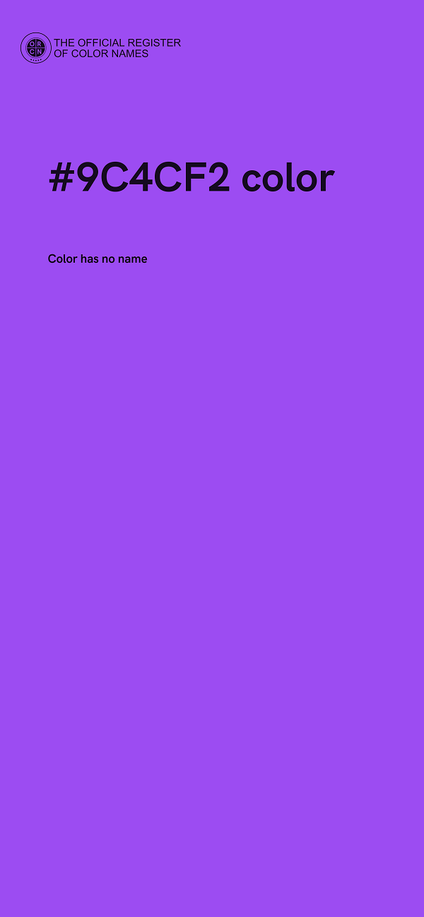#9C4CF2 color image