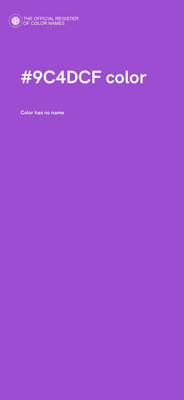 #9C4DCF color image
