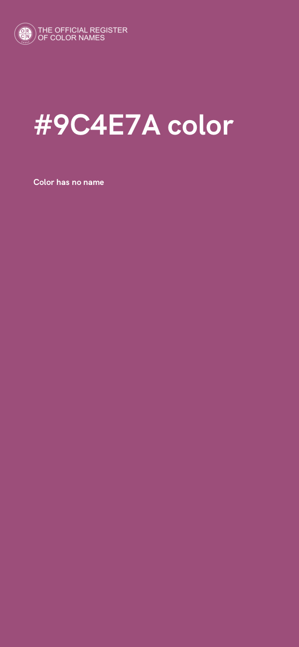 #9C4E7A color image