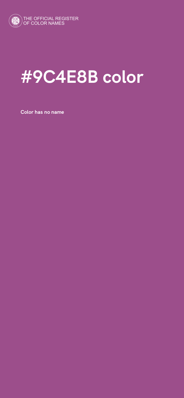#9C4E8B color image