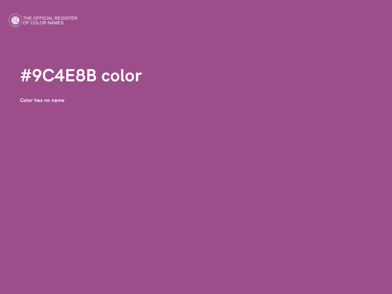 #9C4E8B color image