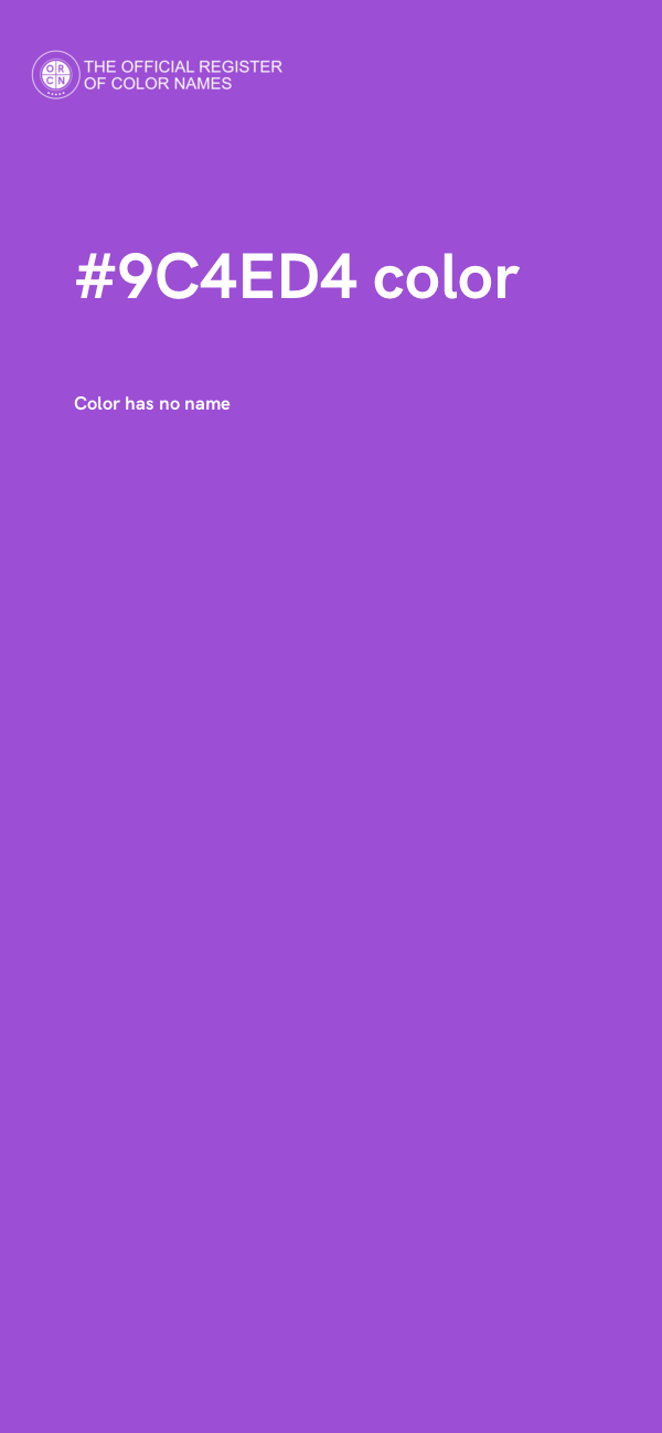 #9C4ED4 color image