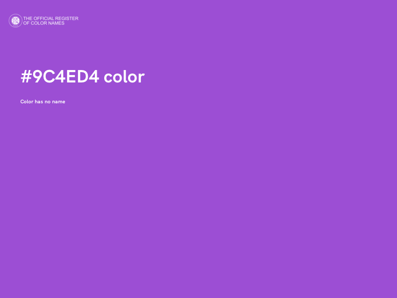 #9C4ED4 color image