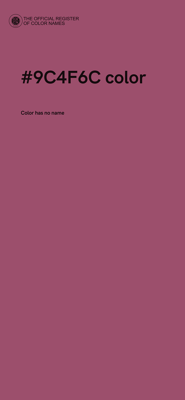 #9C4F6C color image