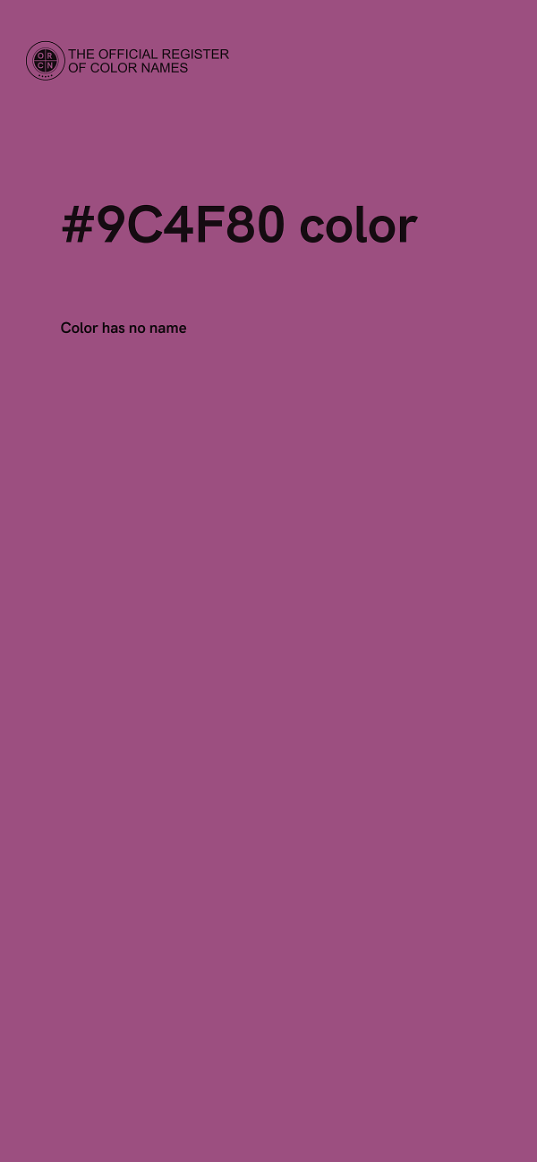 #9C4F80 color image