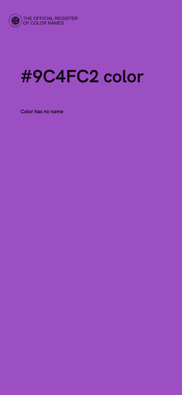 #9C4FC2 color image