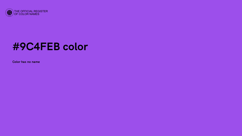 #9C4FEB color image