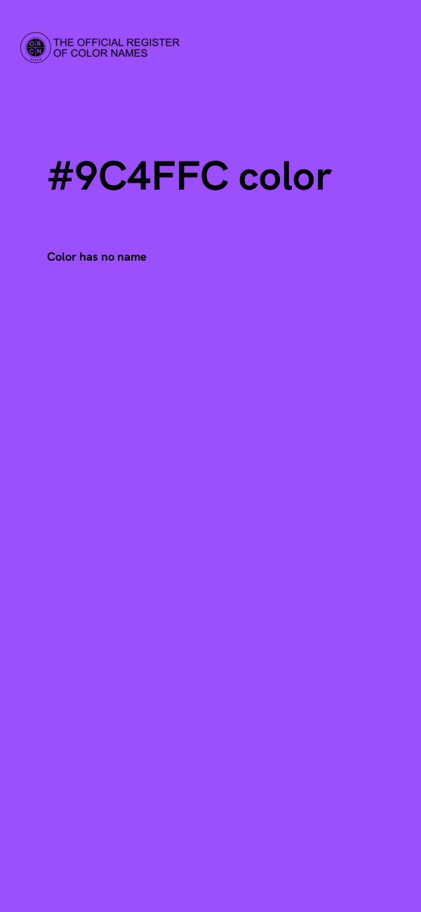#9C4FFC color image
