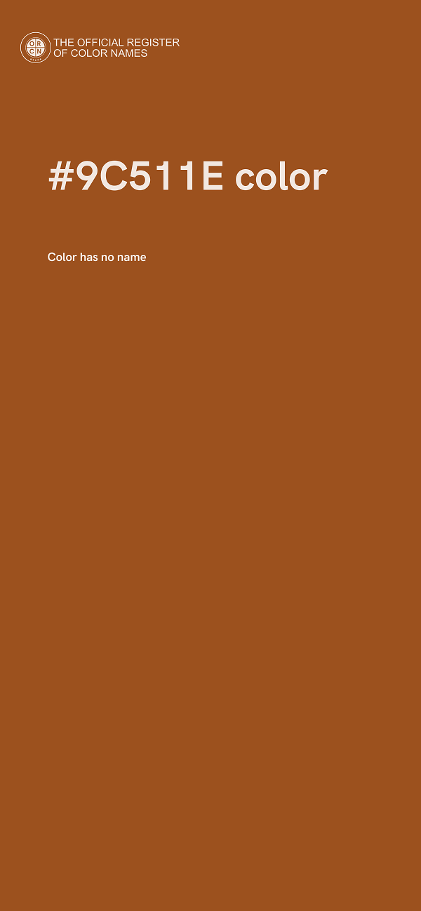 #9C511E color image
