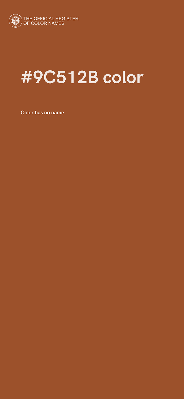 #9C512B color image