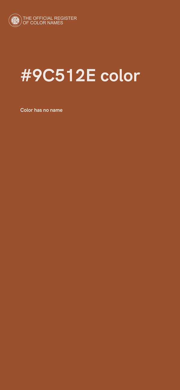 #9C512E color image
