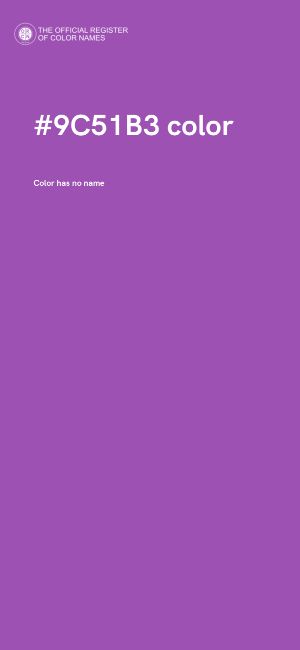 #9C51B3 color image