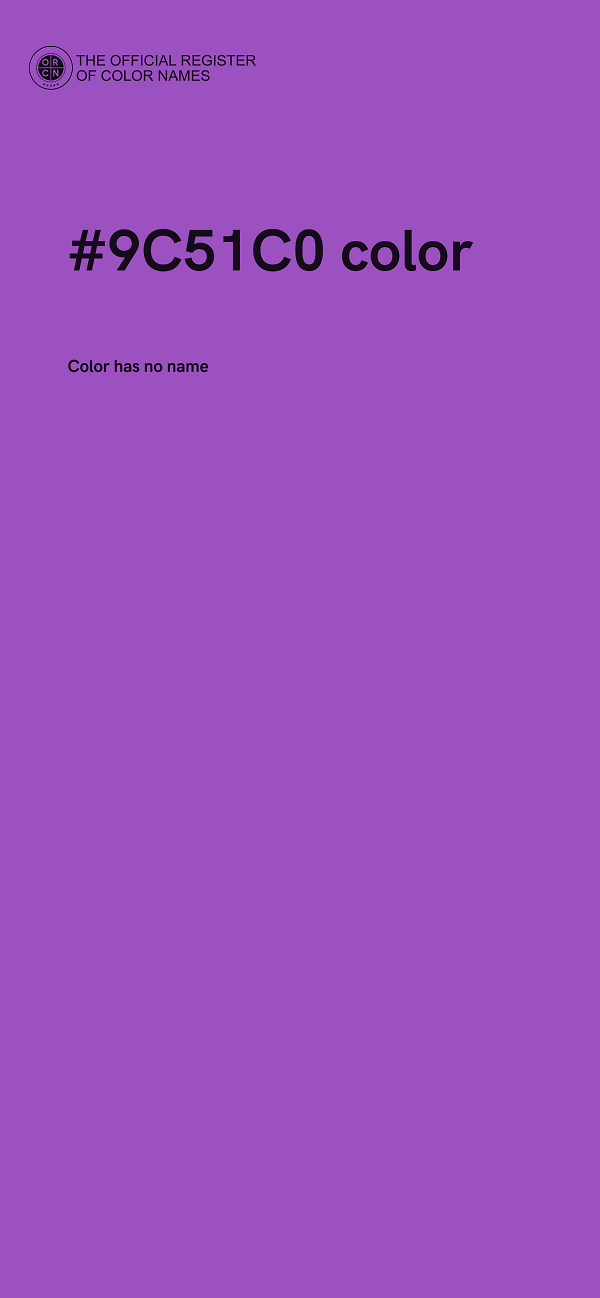 #9C51C0 color image