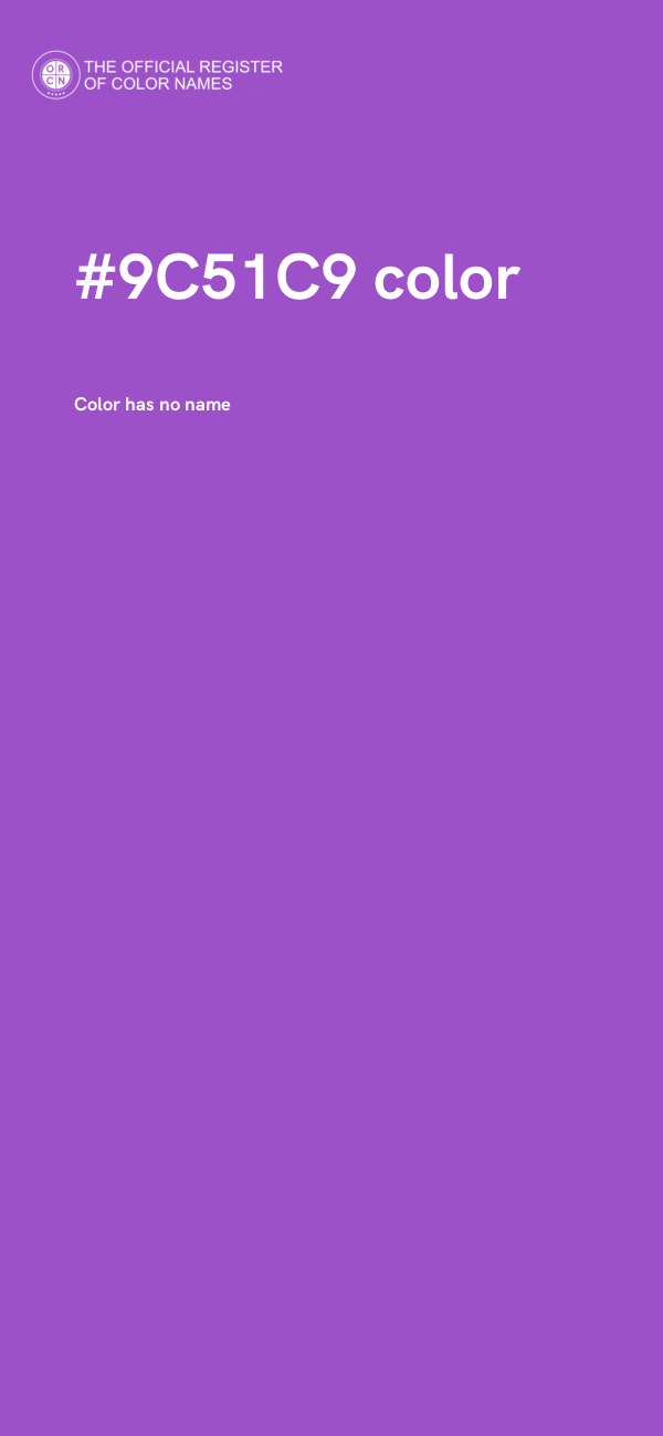 #9C51C9 color image