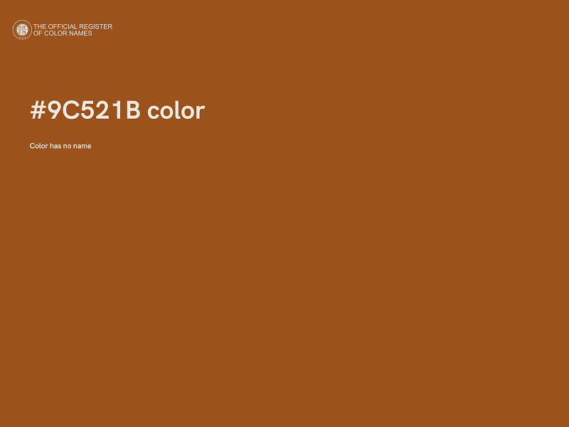 #9C521B color image