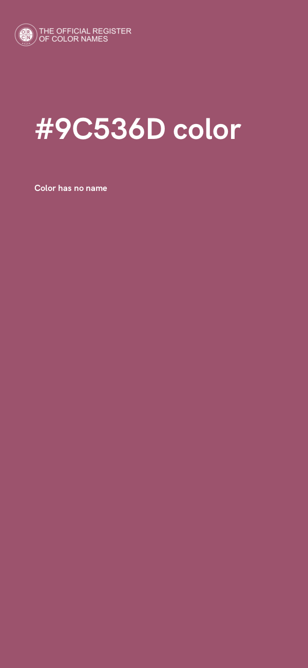 #9C536D color image