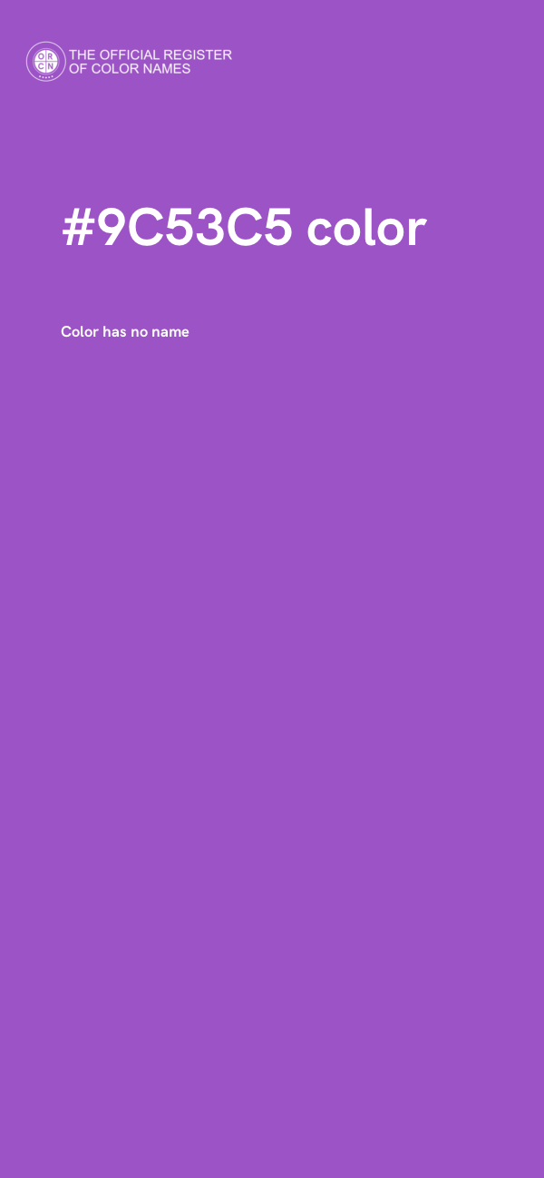 #9C53C5 color image
