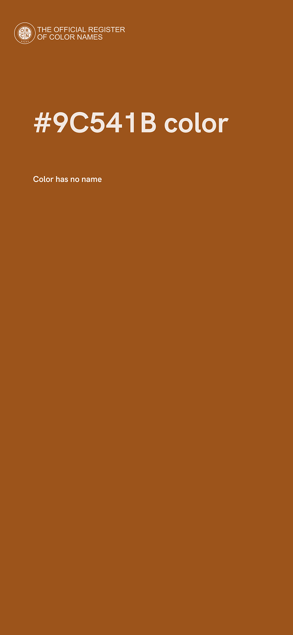 #9C541B color image