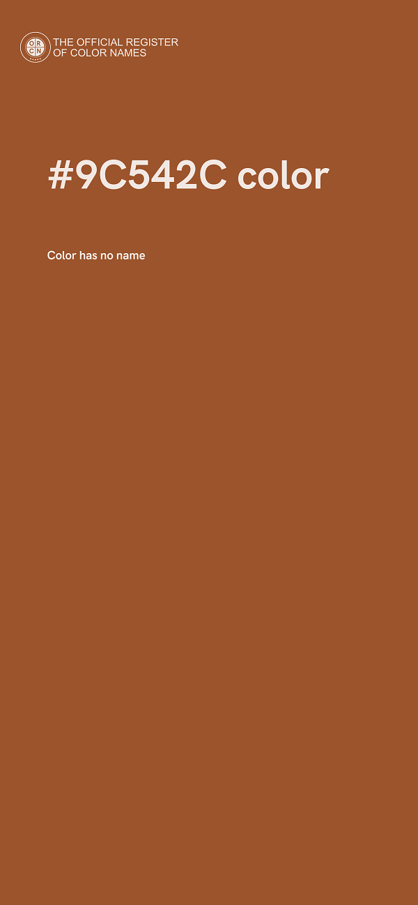 #9C542C color image