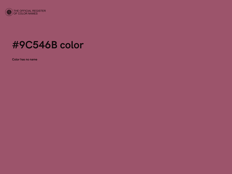 #9C546B color image