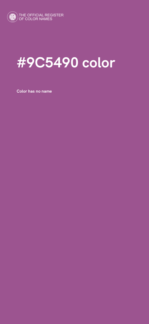 #9C5490 color image