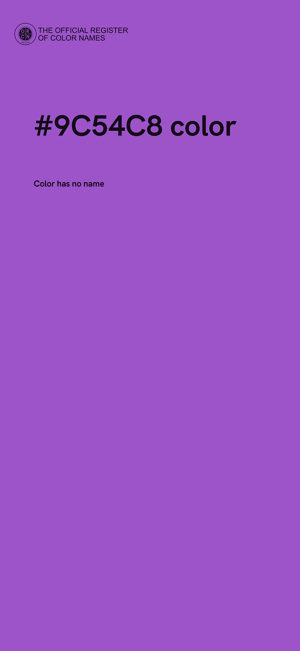 #9C54C8 color image