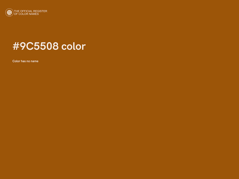 #9C5508 color image