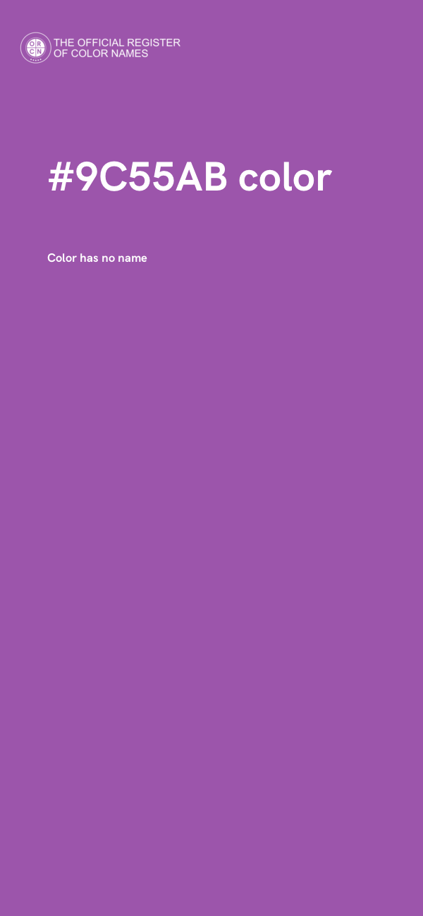 #9C55AB color image