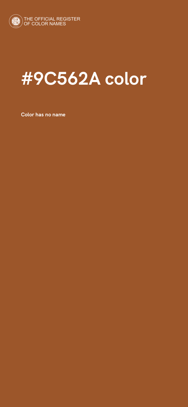 #9C562A color image