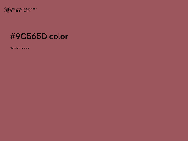 #9C565D color image