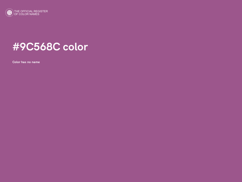 #9C568C color image