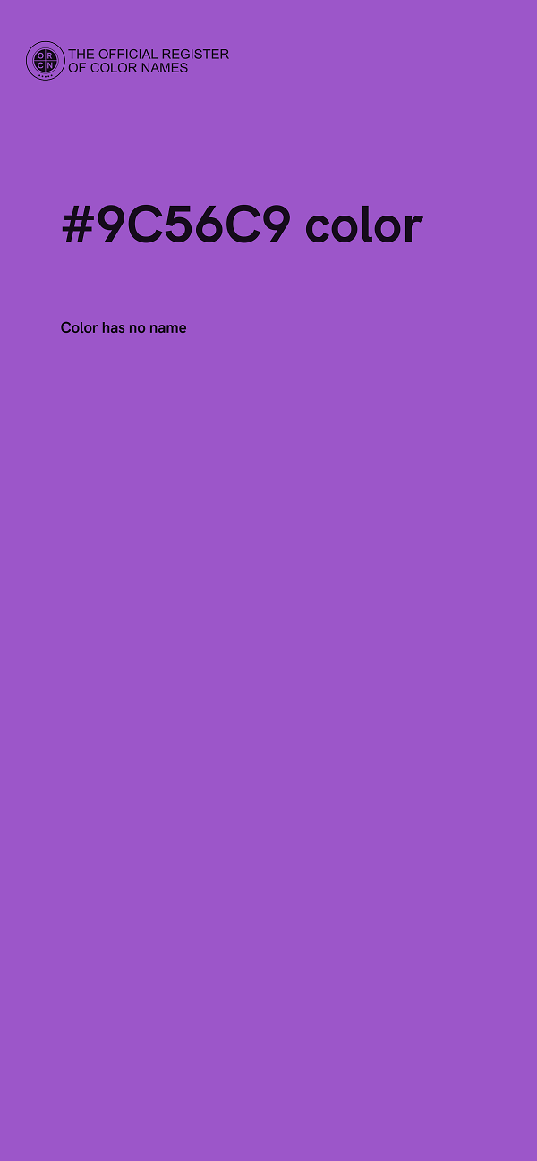 #9C56C9 color image