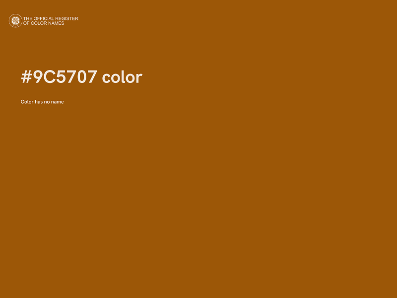 #9C5707 color image