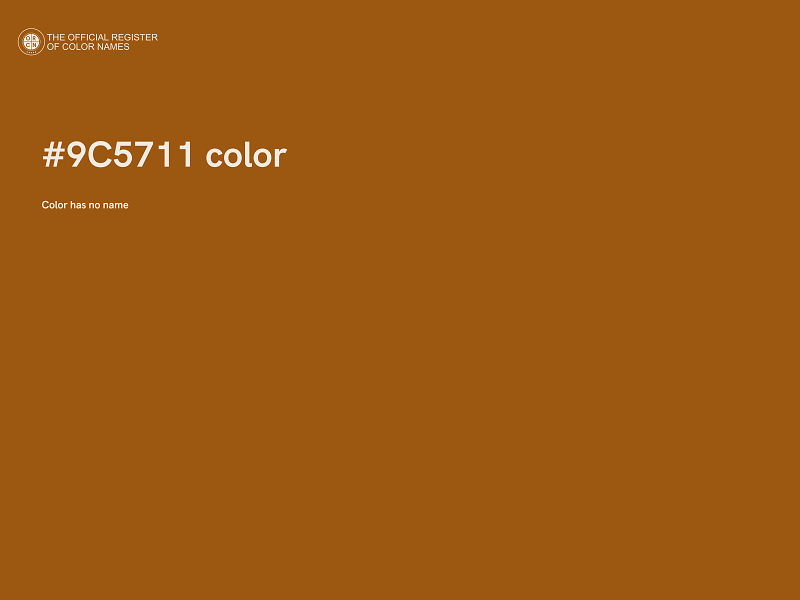 #9C5711 color image