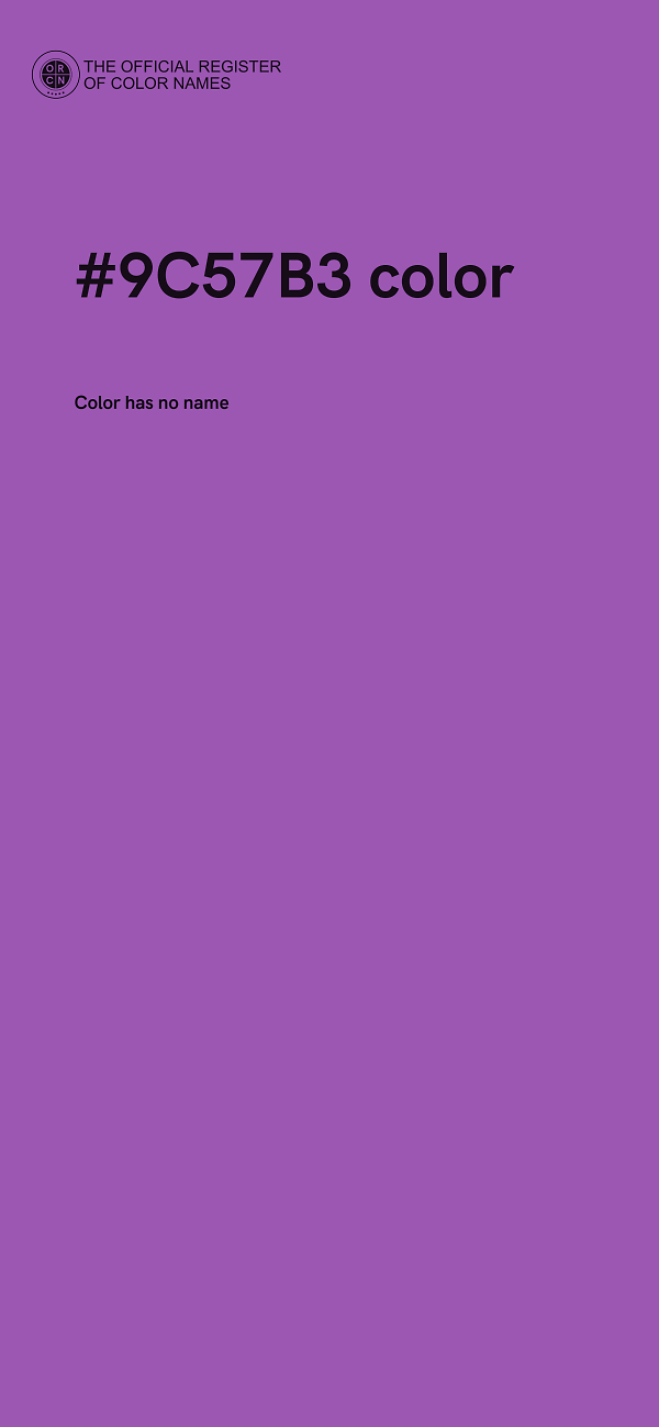 #9C57B3 color image