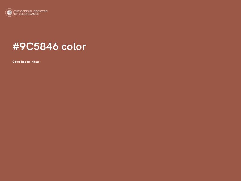 #9C5846 color image