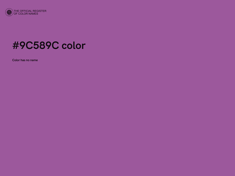 #9C589C color image