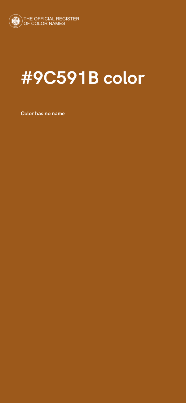 #9C591B color image
