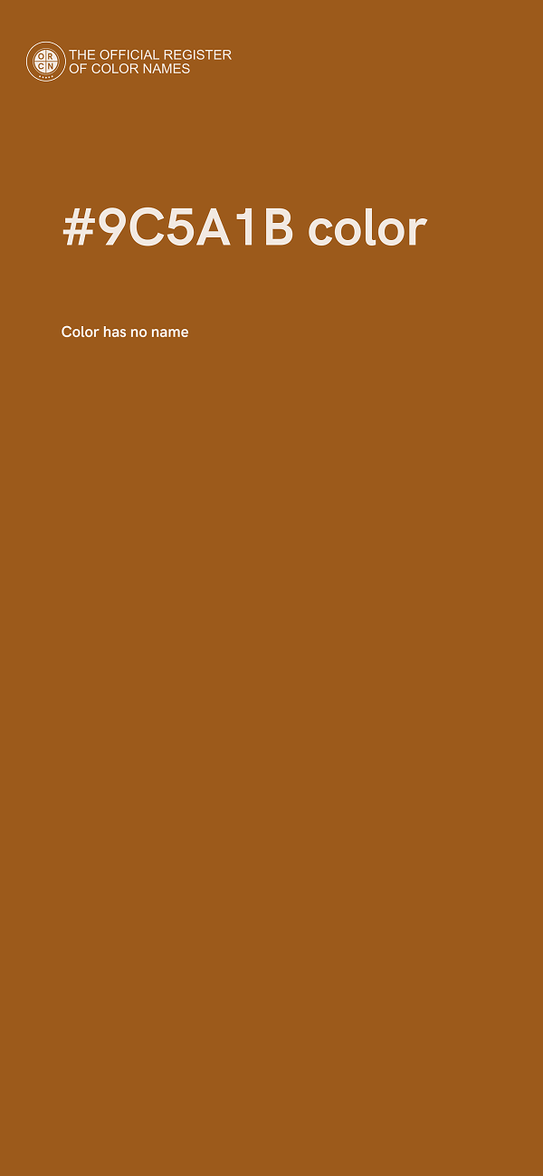 #9C5A1B color image