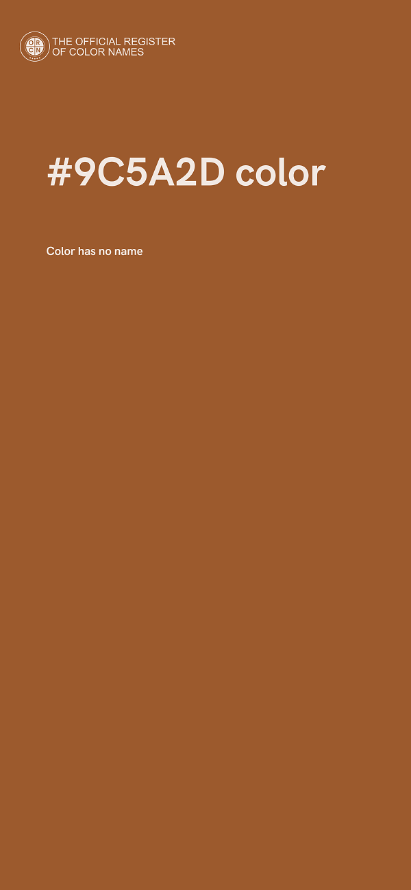 #9C5A2D color image