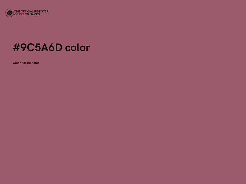 #9C5A6D color image