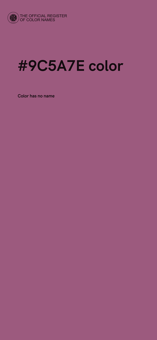 #9C5A7E color image