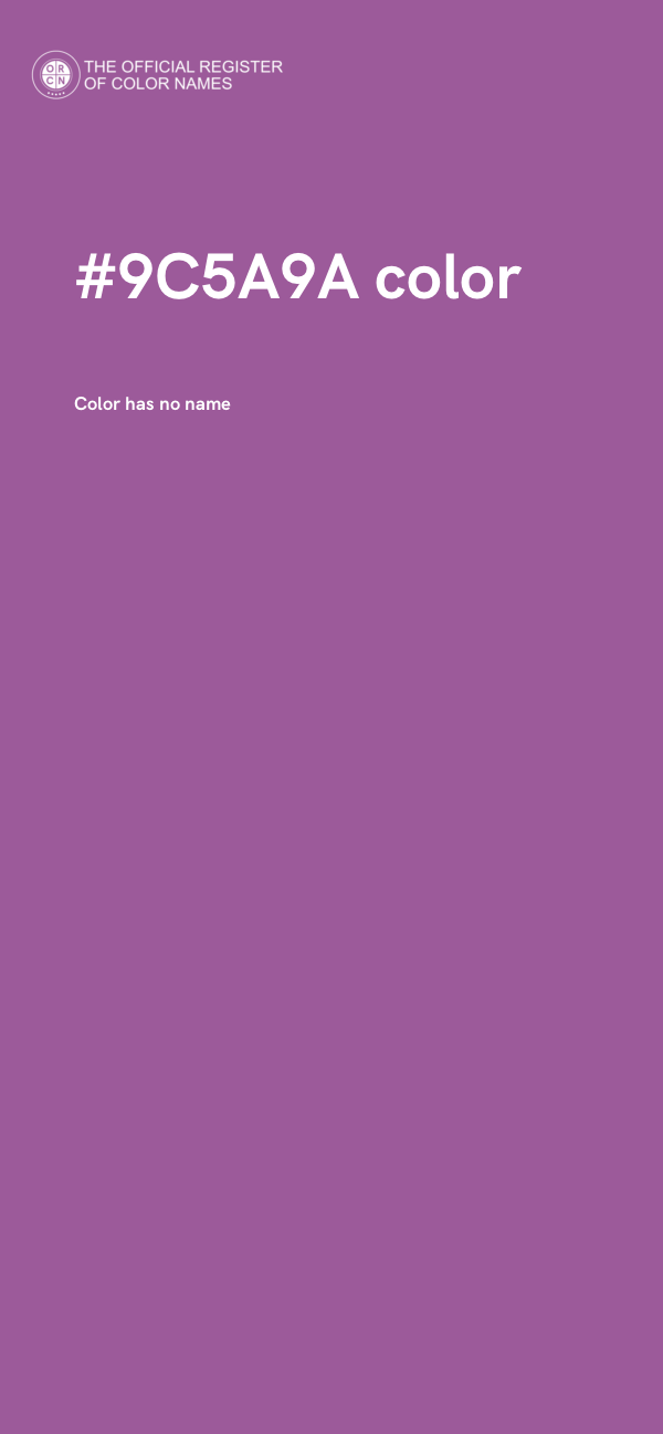 #9C5A9A color image