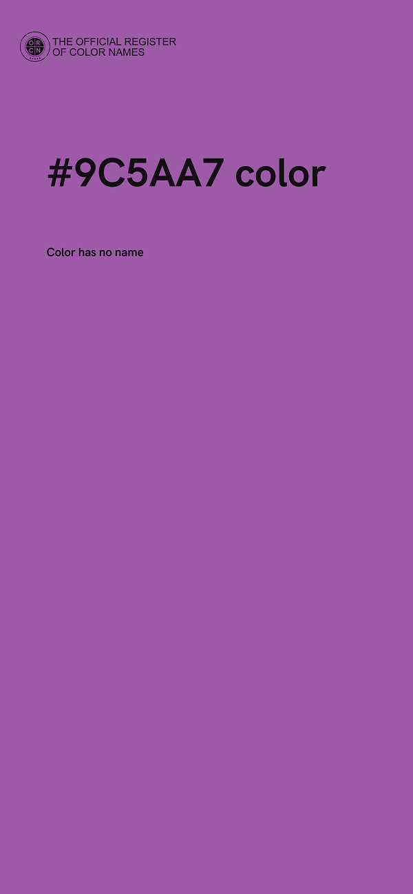 #9C5AA7 color image